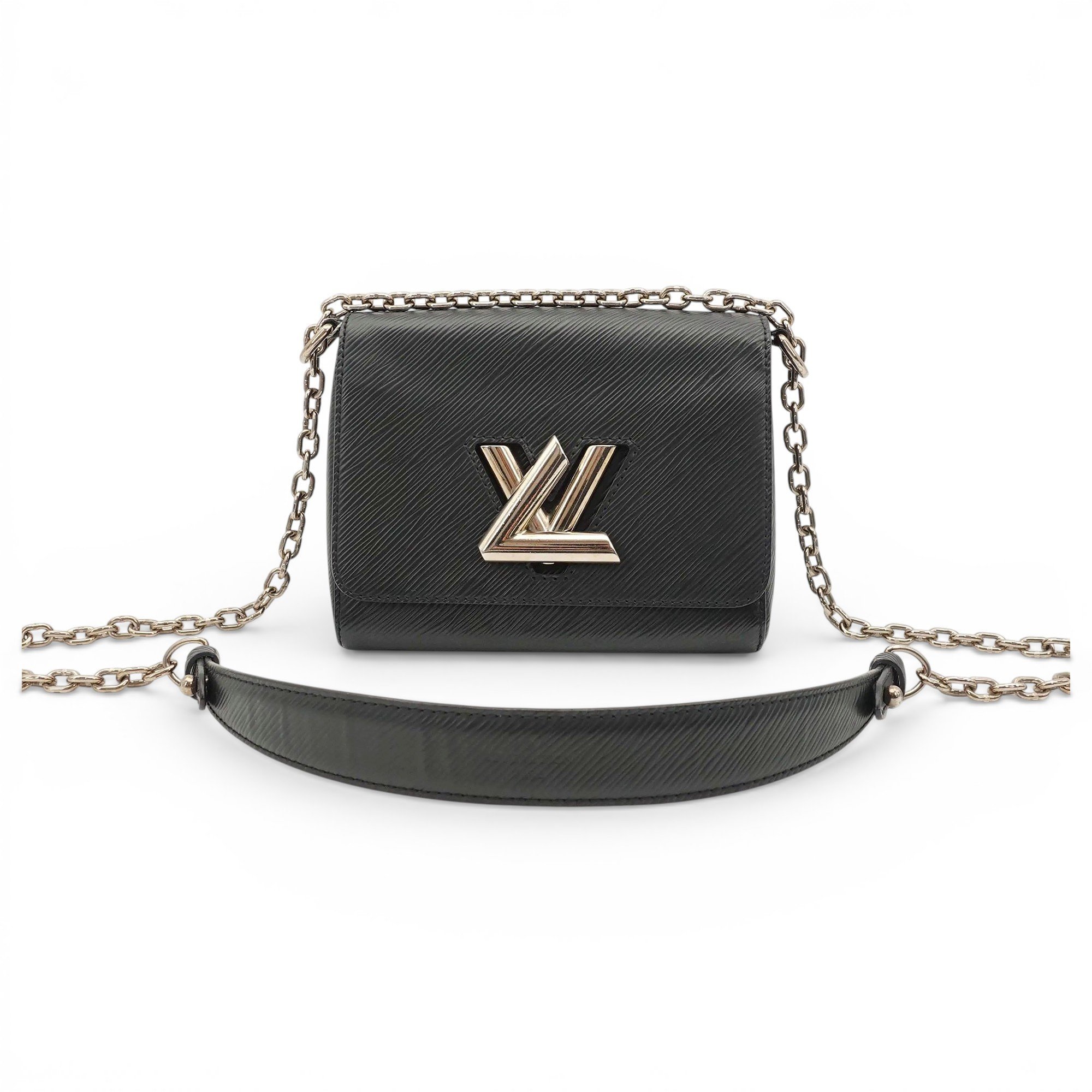 Twist leather crossbody bag