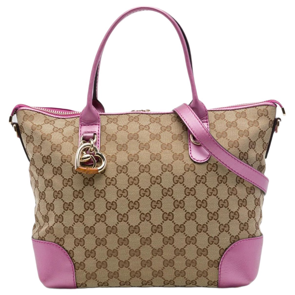 Gucci B cloth satchel