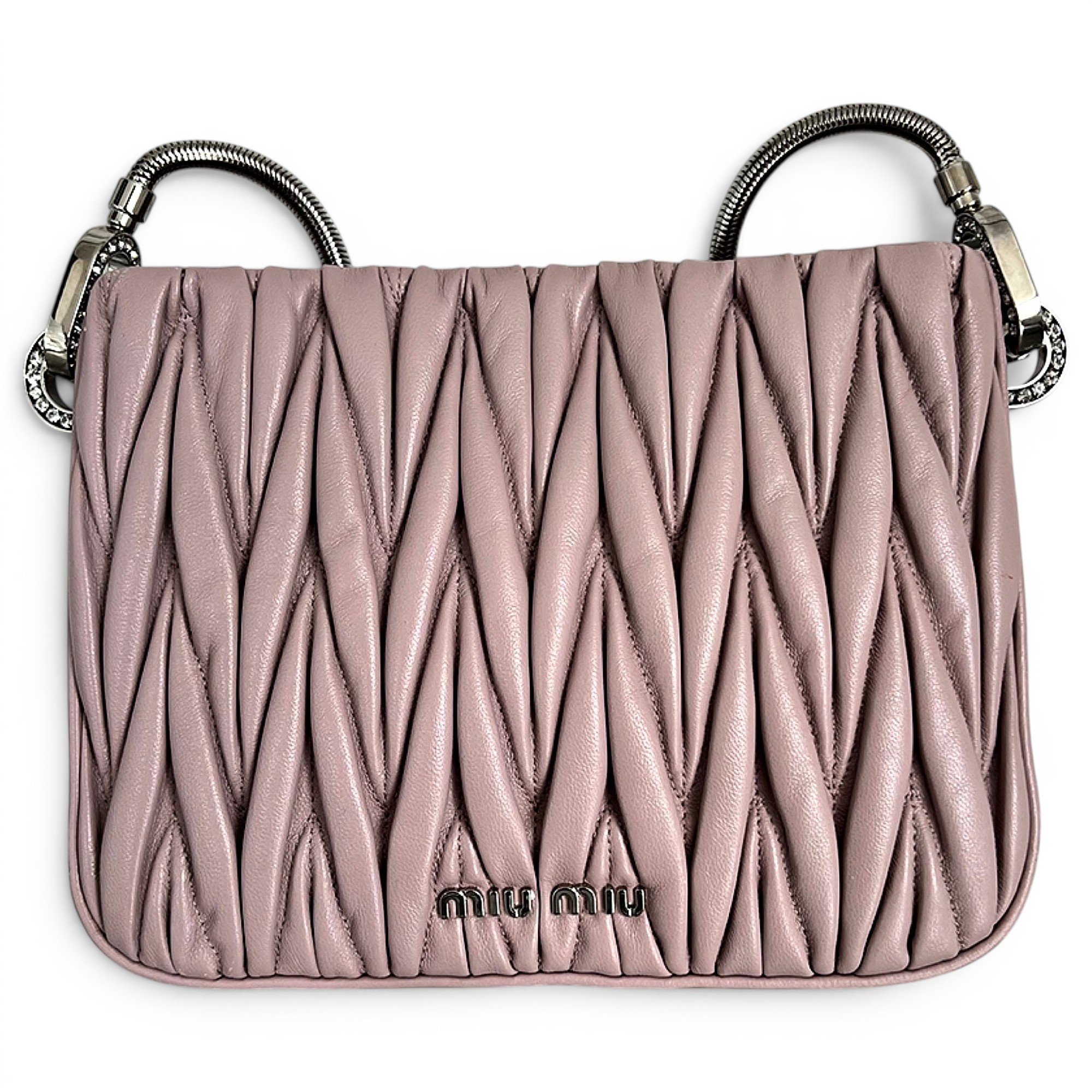 Matelassé leather handbag