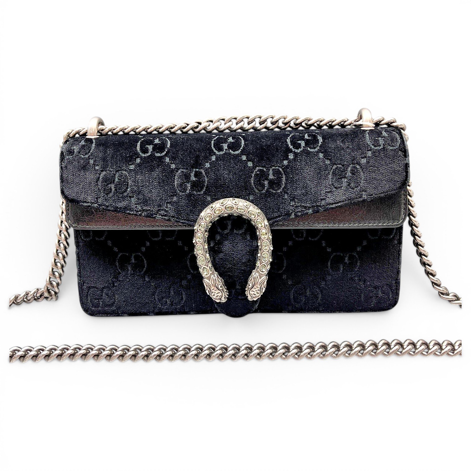 Dionysus Super Mini velvet handbag