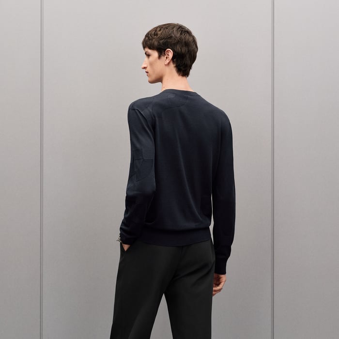 Marine "Maillon Puzzle" Crewneck Sweater