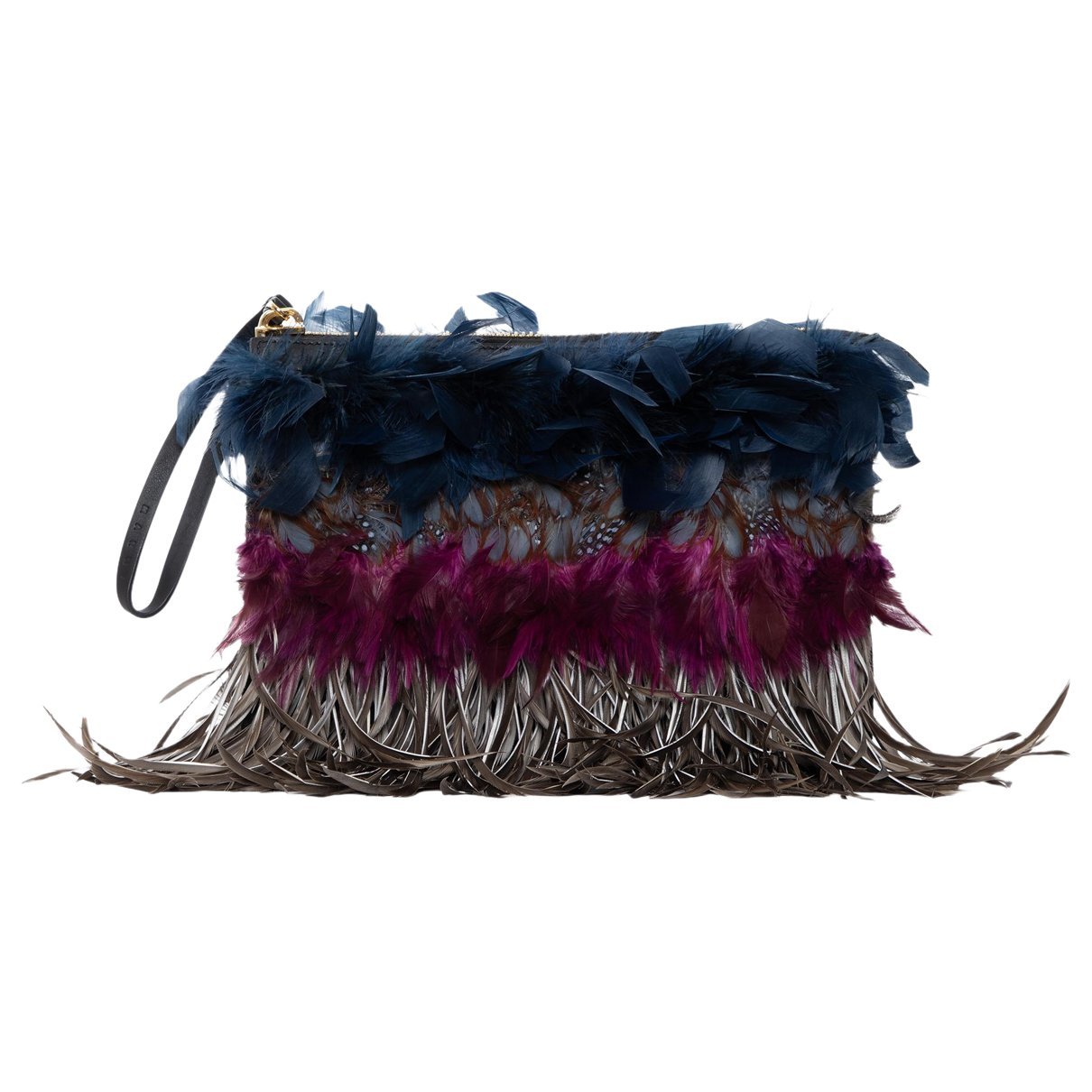 Exotic leathers clutch bag