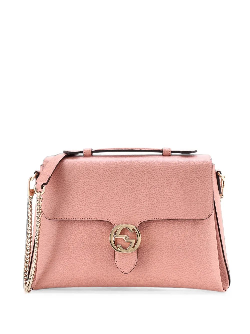 Interlocking Top Handle Bag Leather Medium shoulder bag