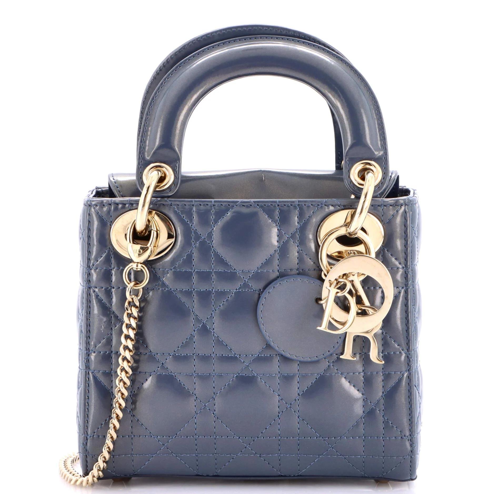Patent leather handbag