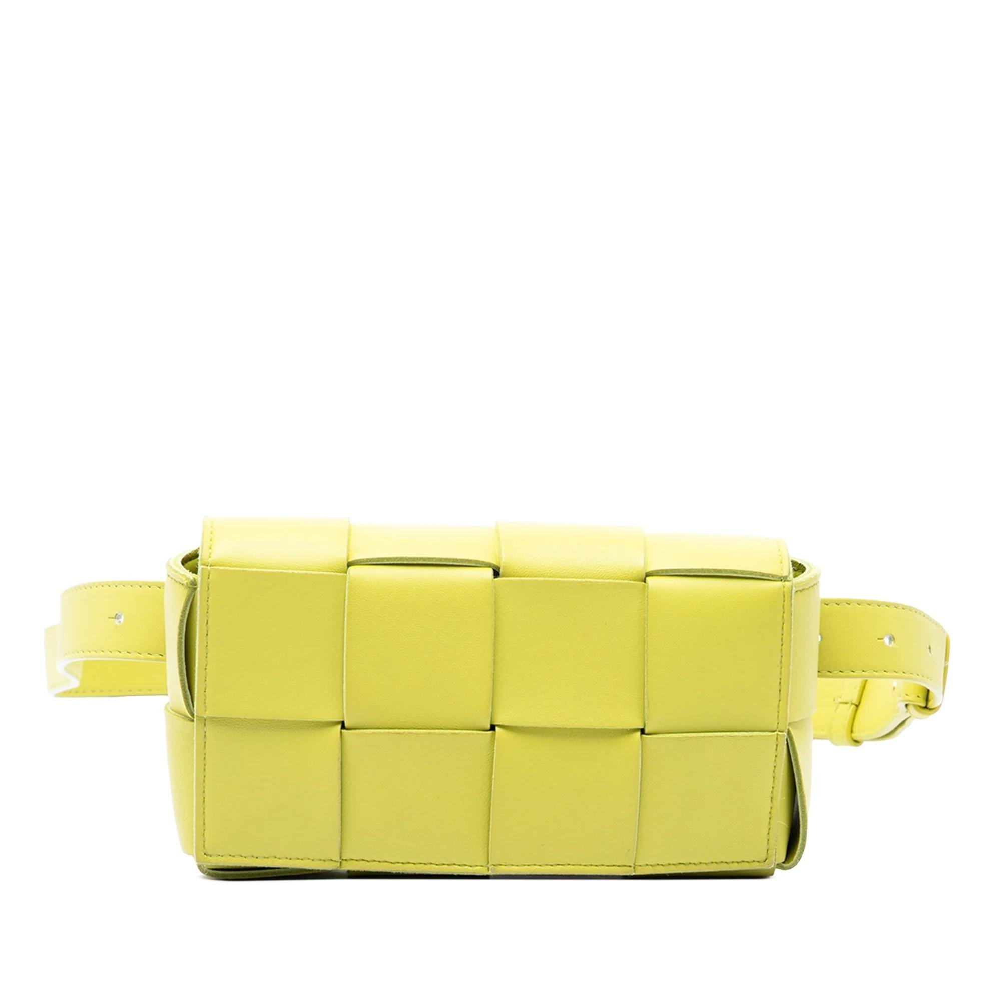 Cassette leather handbag