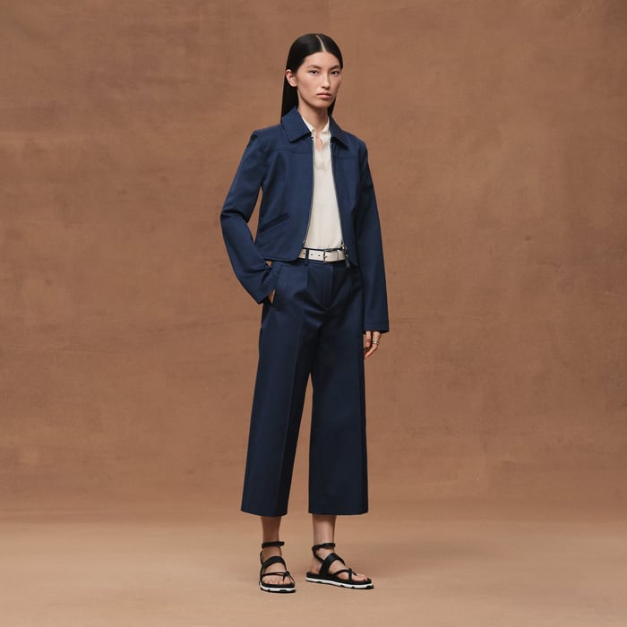 Bleu Outremer Cropped Pants