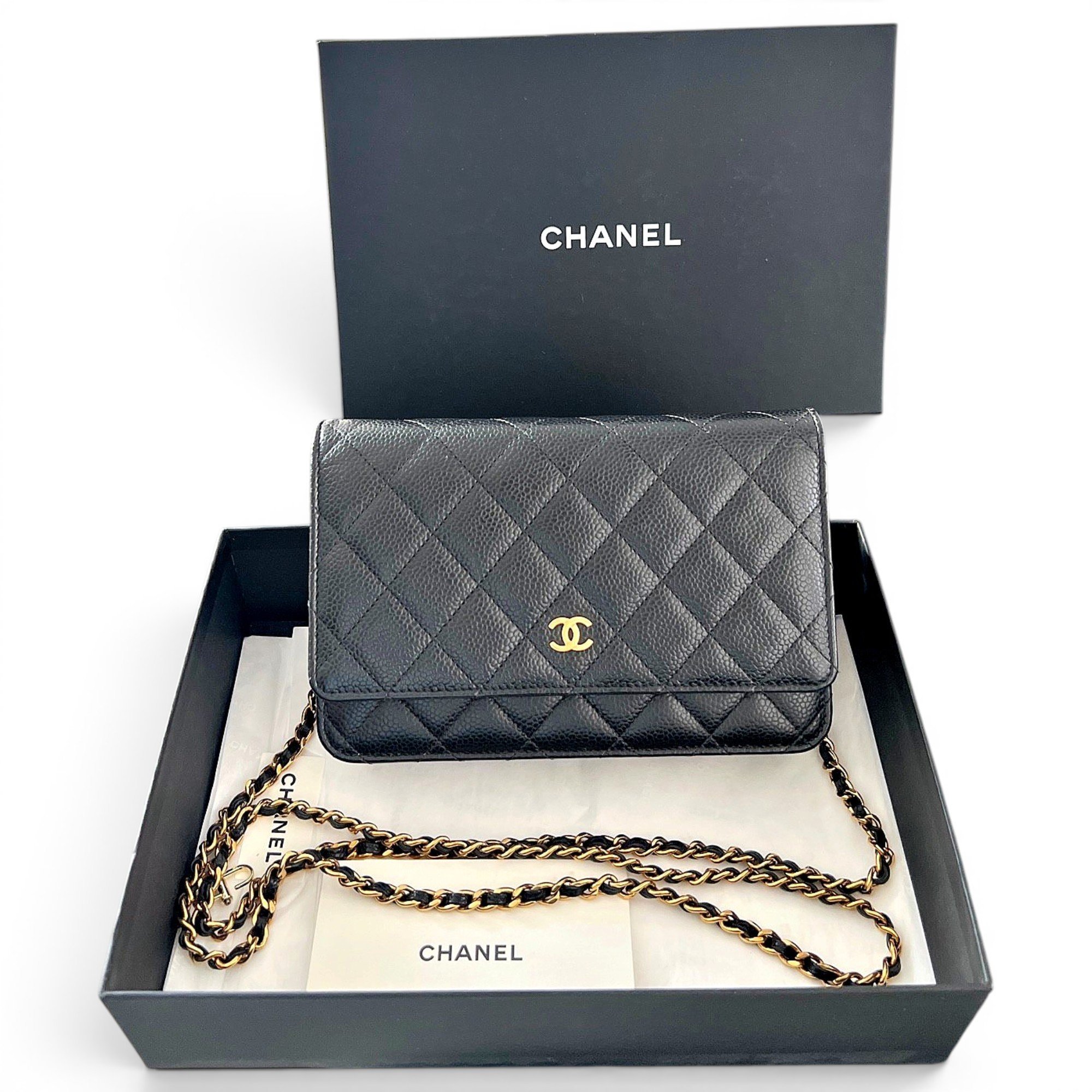 Wallet On Chain Timeless/Classique leather handbag