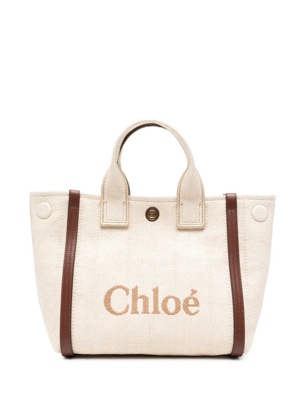 Chloe logo-embroidered tote bag