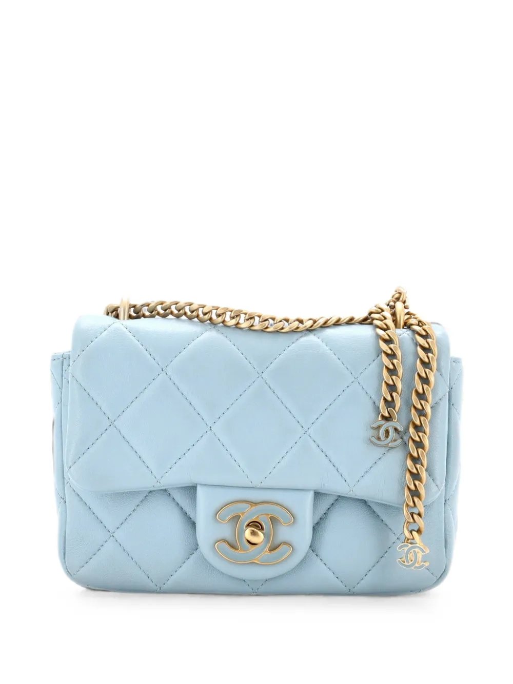 Pending CC Square Flap Bag Quilted Lambskin Mini crossbody bag