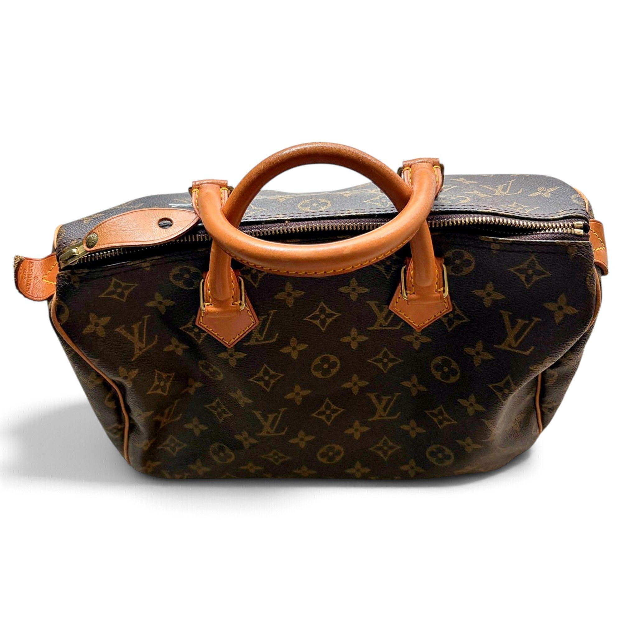 Speedy leather bowling bag