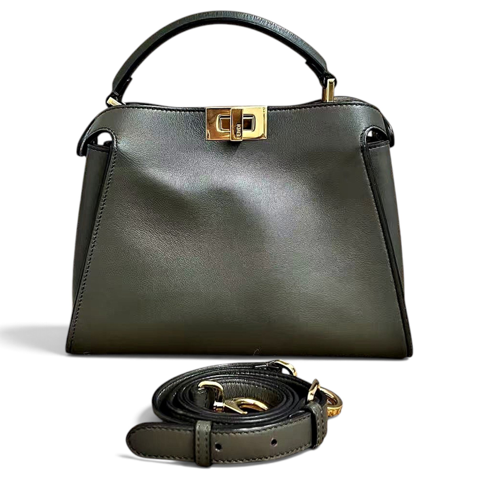 Peekaboo leather handbag