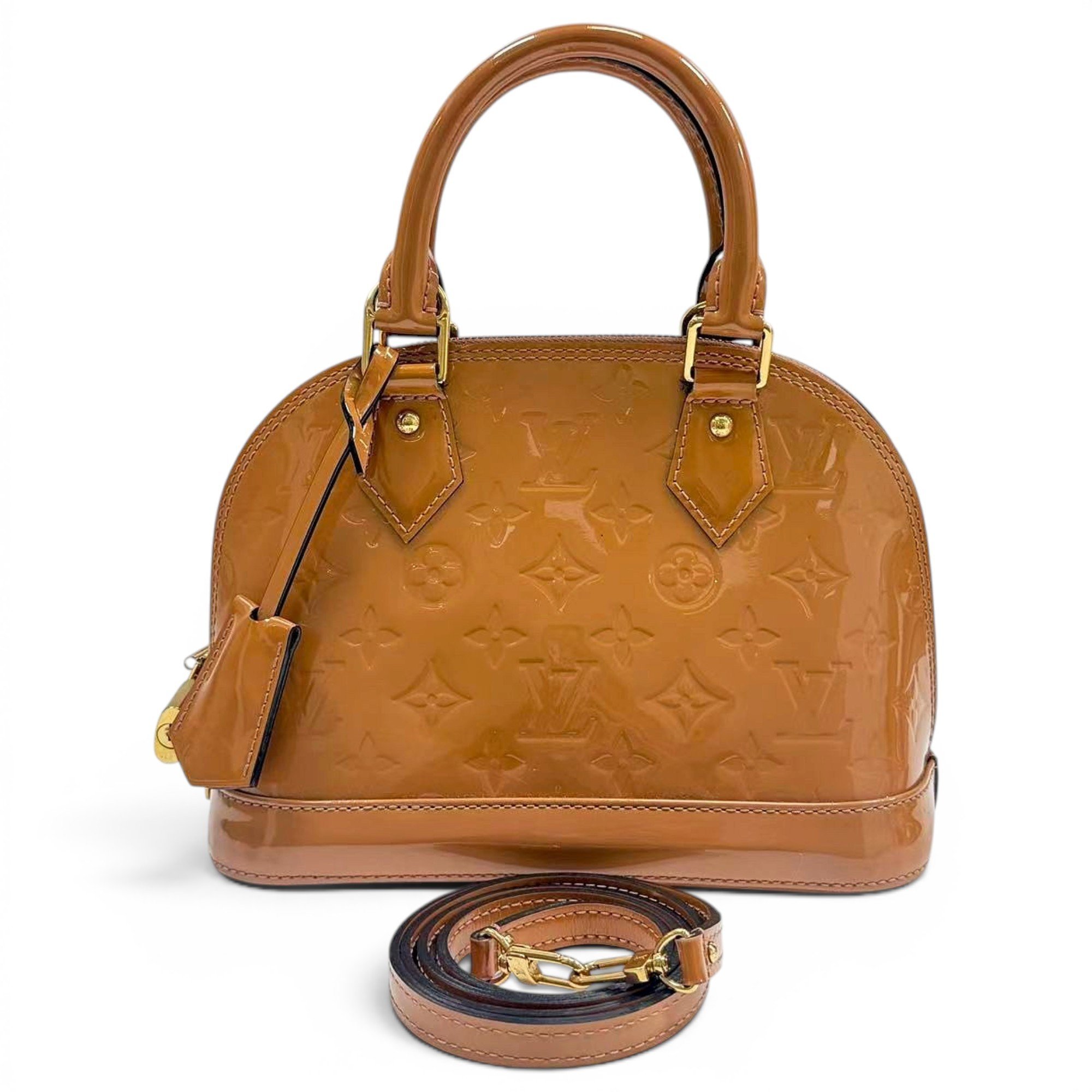 Alma BB patent leather handbag