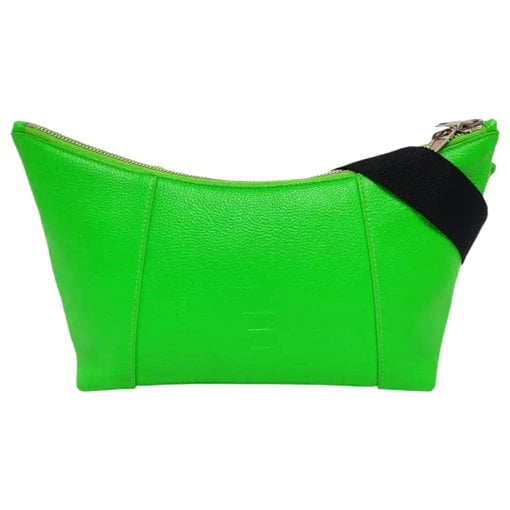 Hourglass leather crossbody bag