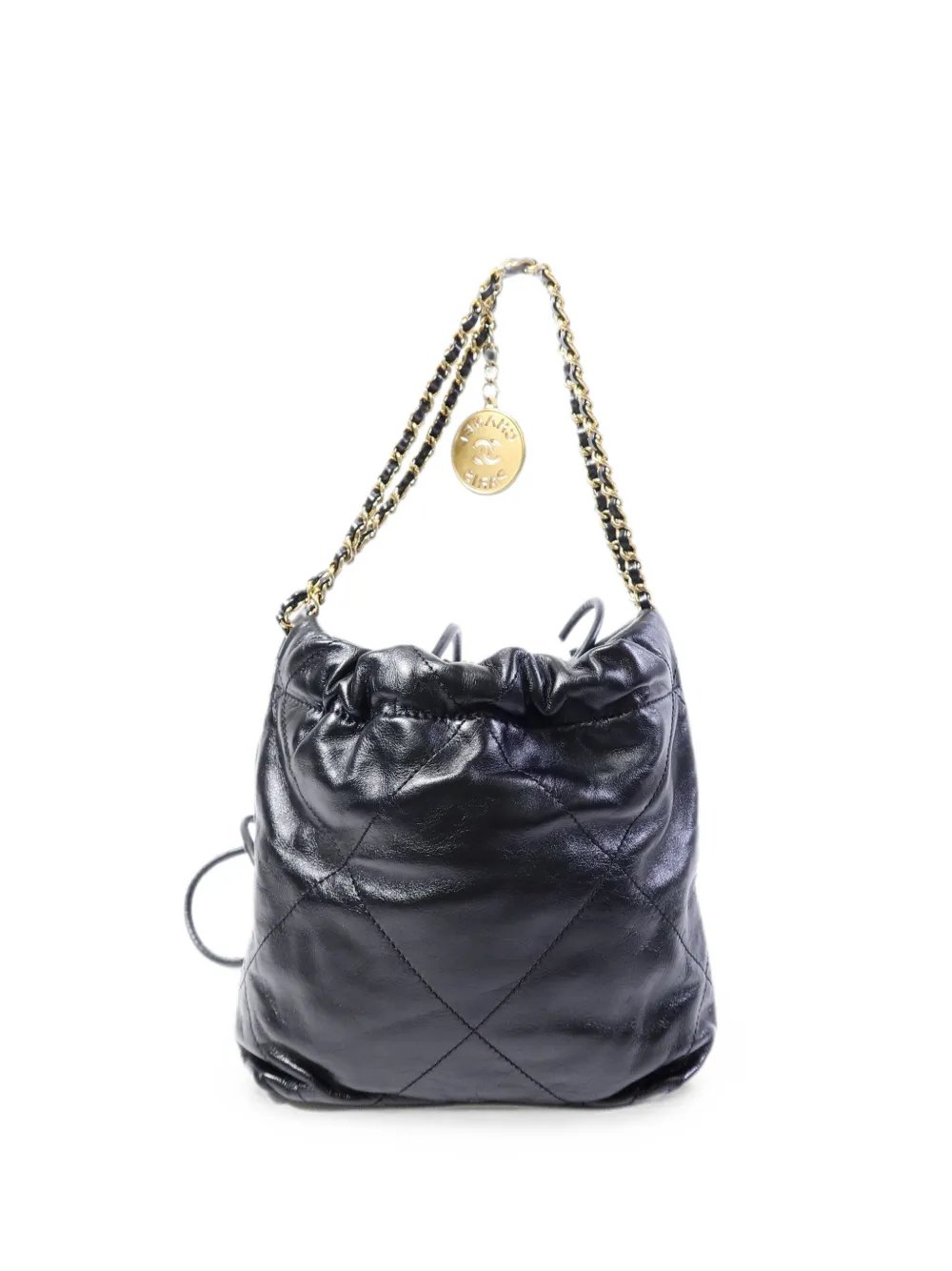 mini 22 leather shoulder bag