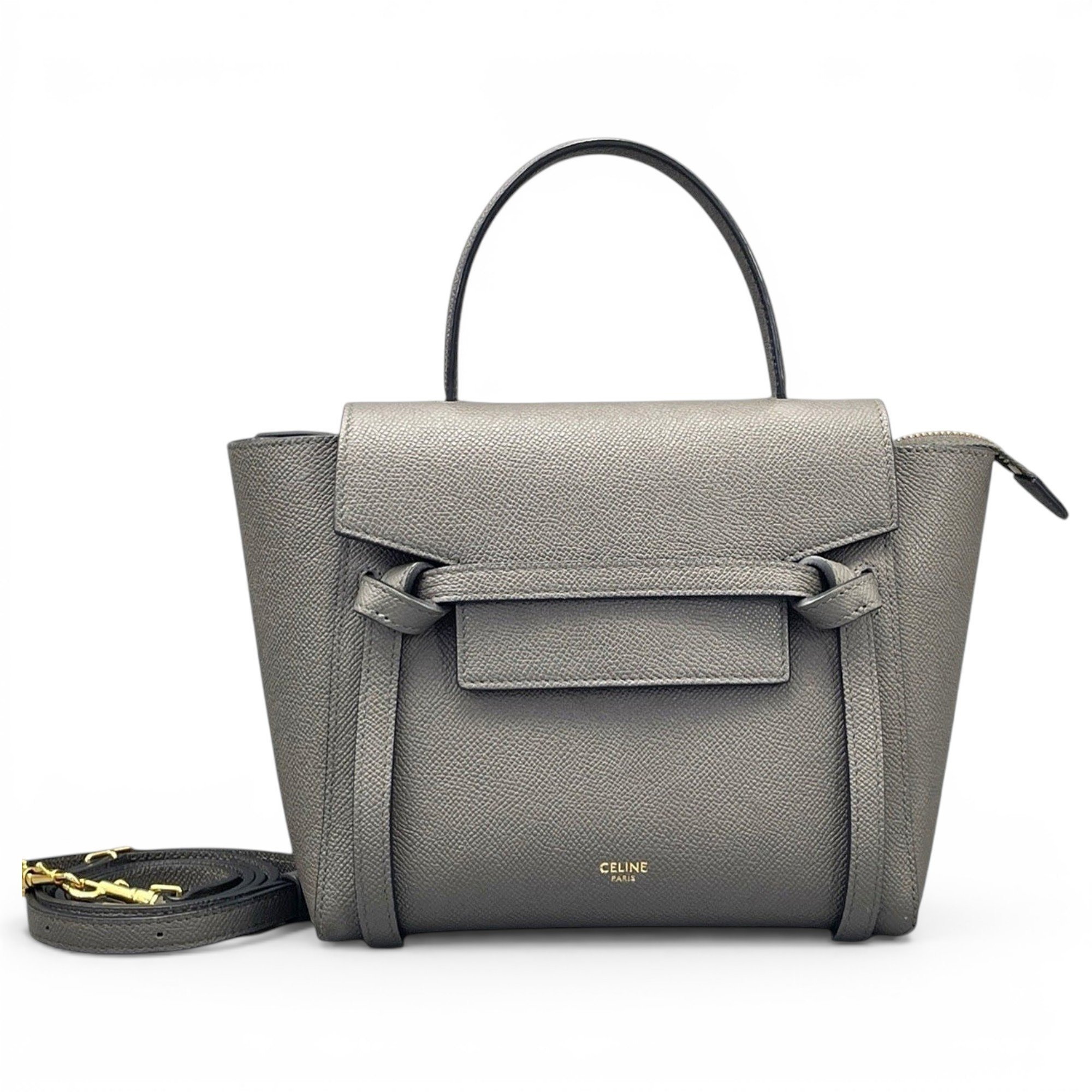 Belt leather handbag