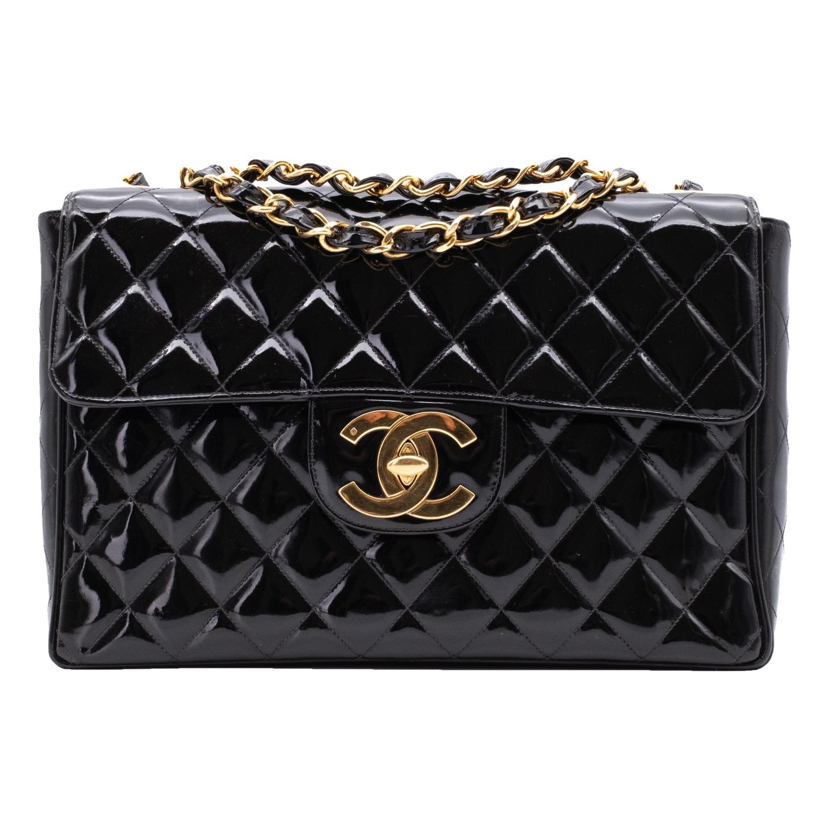 Timeless/Classique patent leather handbag