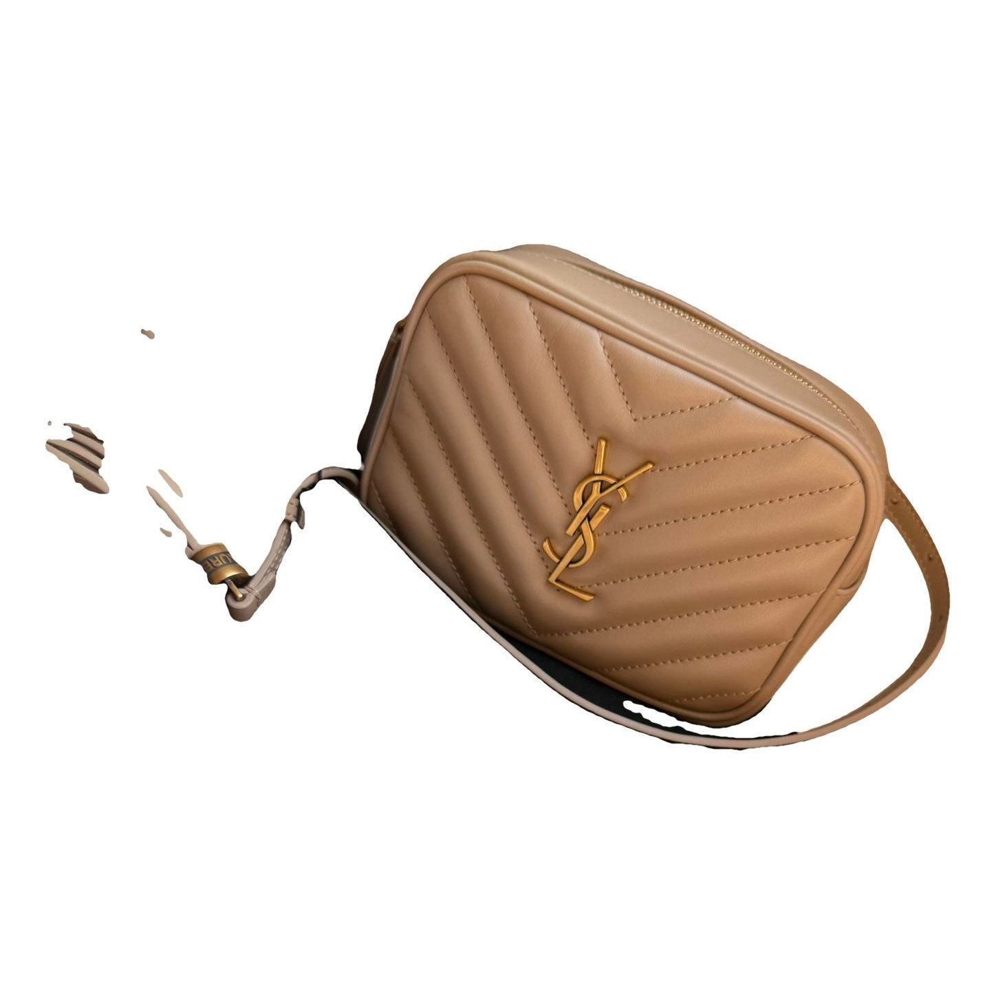 Leather clutch bag