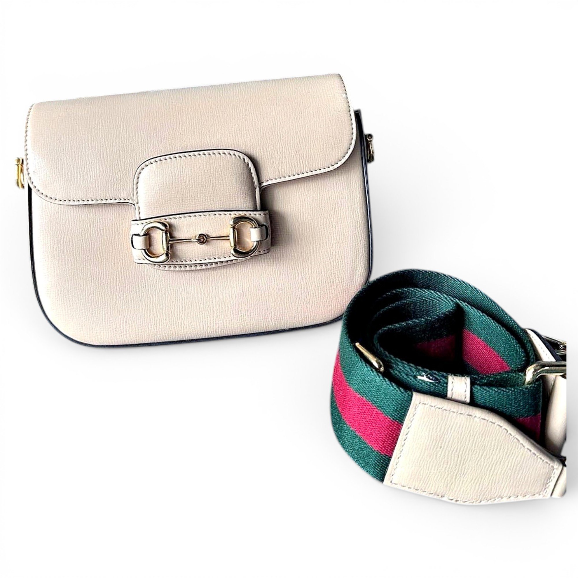 Horsebit 1955 Flap leather handbag