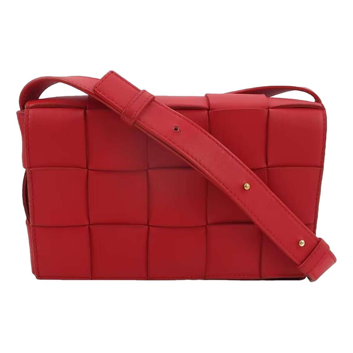 Cassette leather handbag