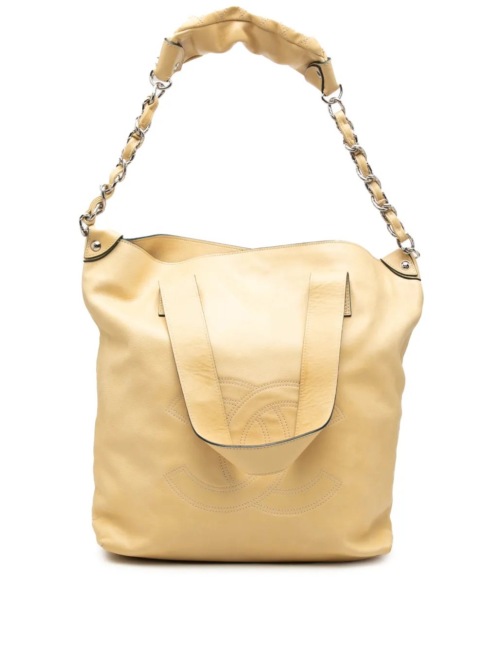2008-2009 CC Lambskin Edgy North South Tote satchel