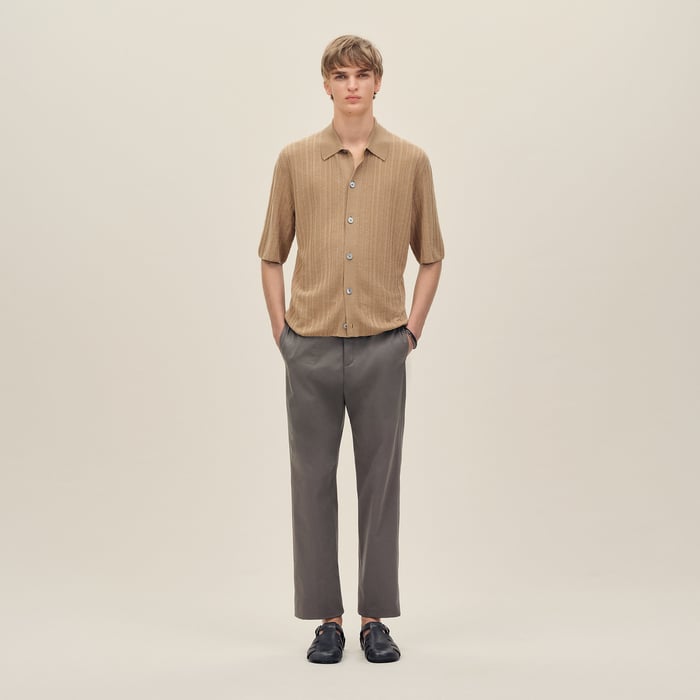 Kraft Short-sleeve Straight Cut Shirt