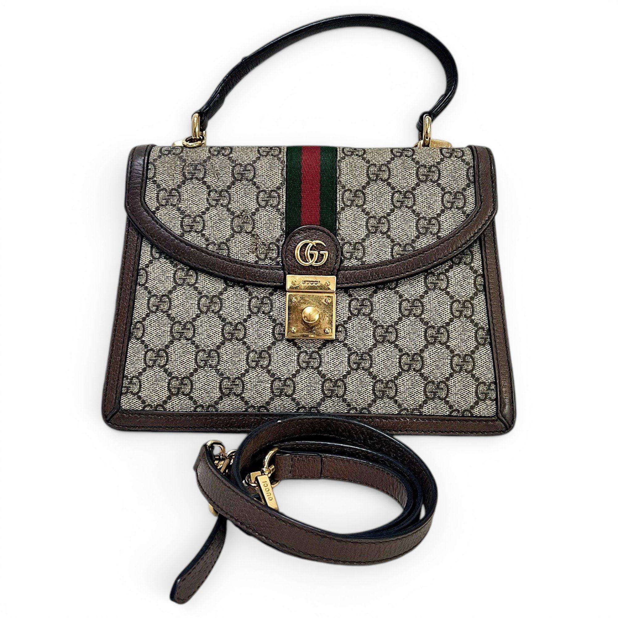 Ophidia Flap Top Handle cloth handbag