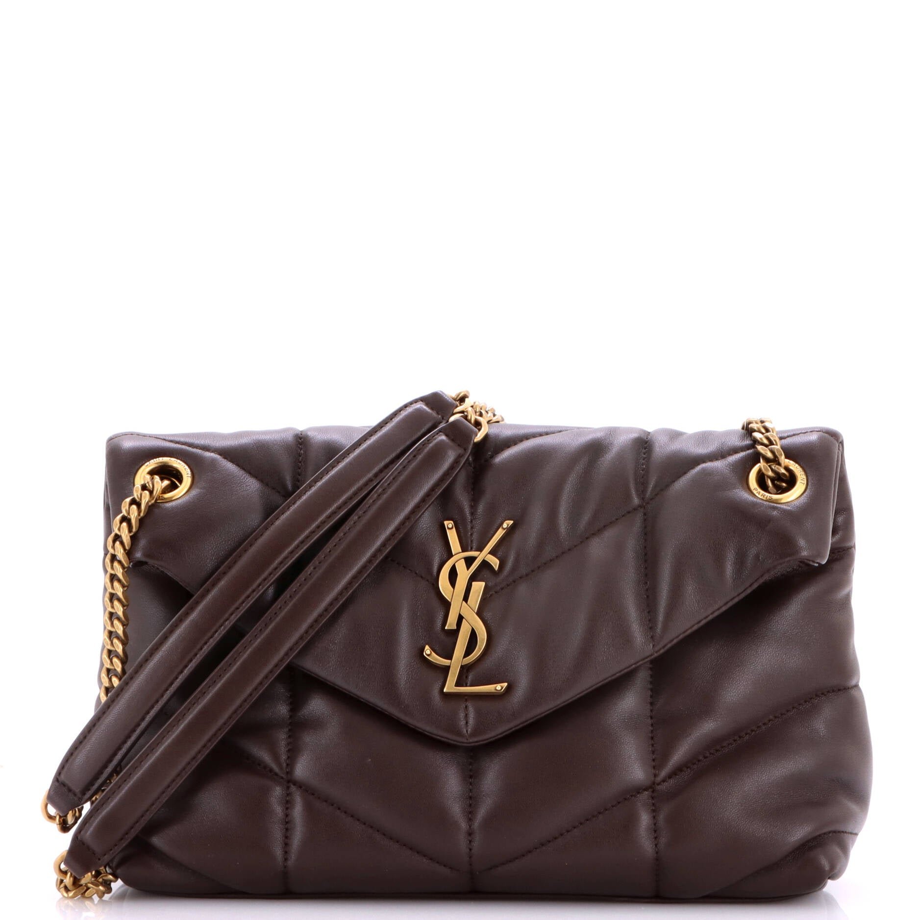 Loulou Puffer Shoulder Bag Quilted Leather Small