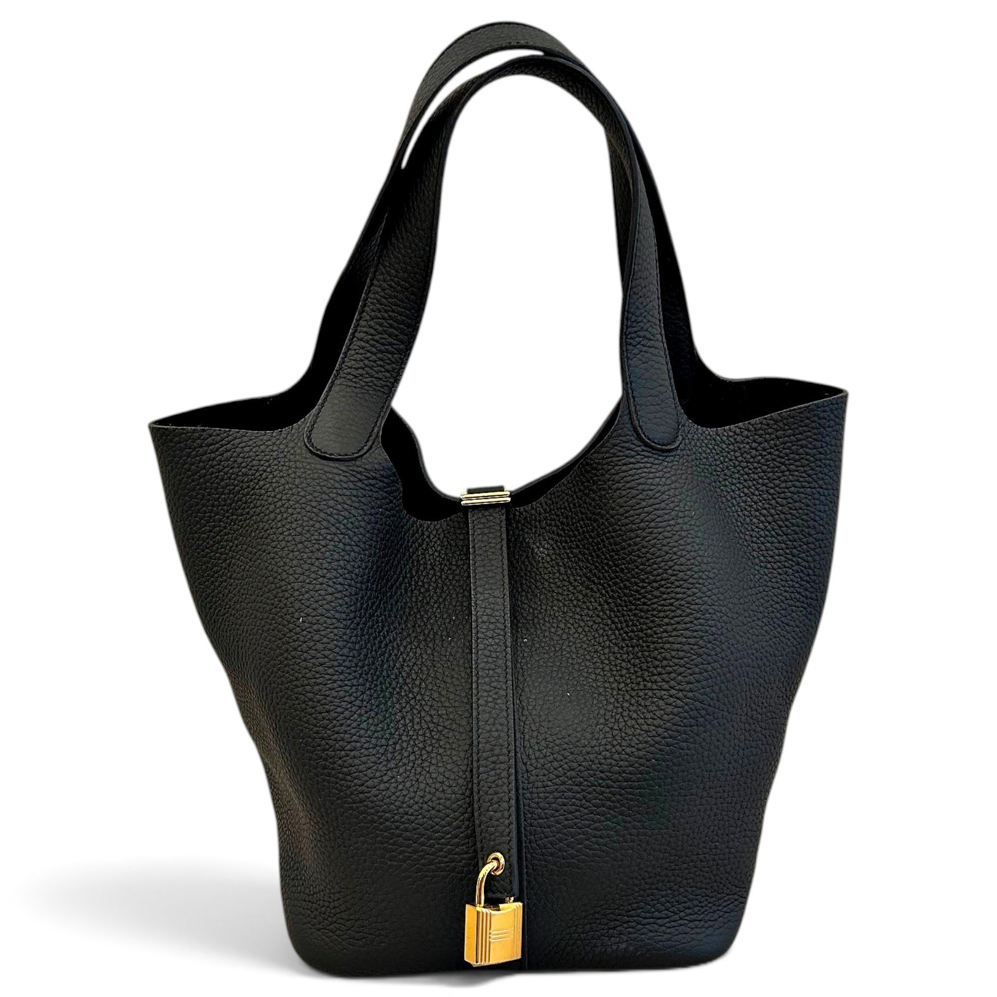 Picotin leather tote