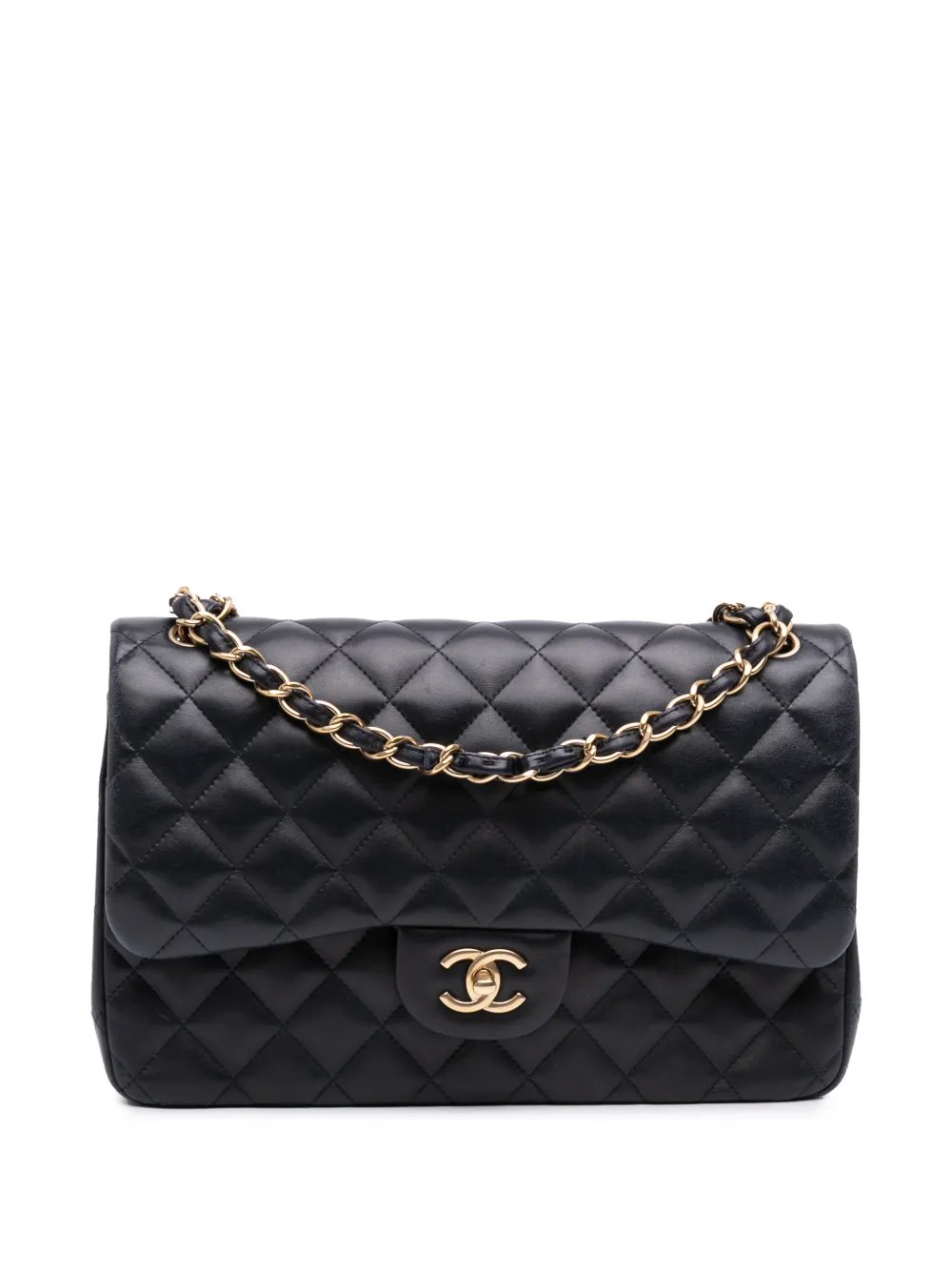 2014-2015 Jumbo Classic Lambskin Double Flap shoulder bag