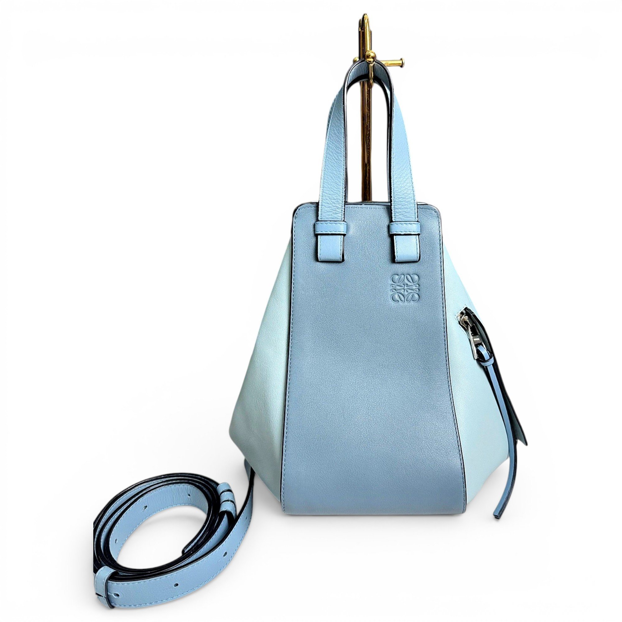 Hammock leather handbag