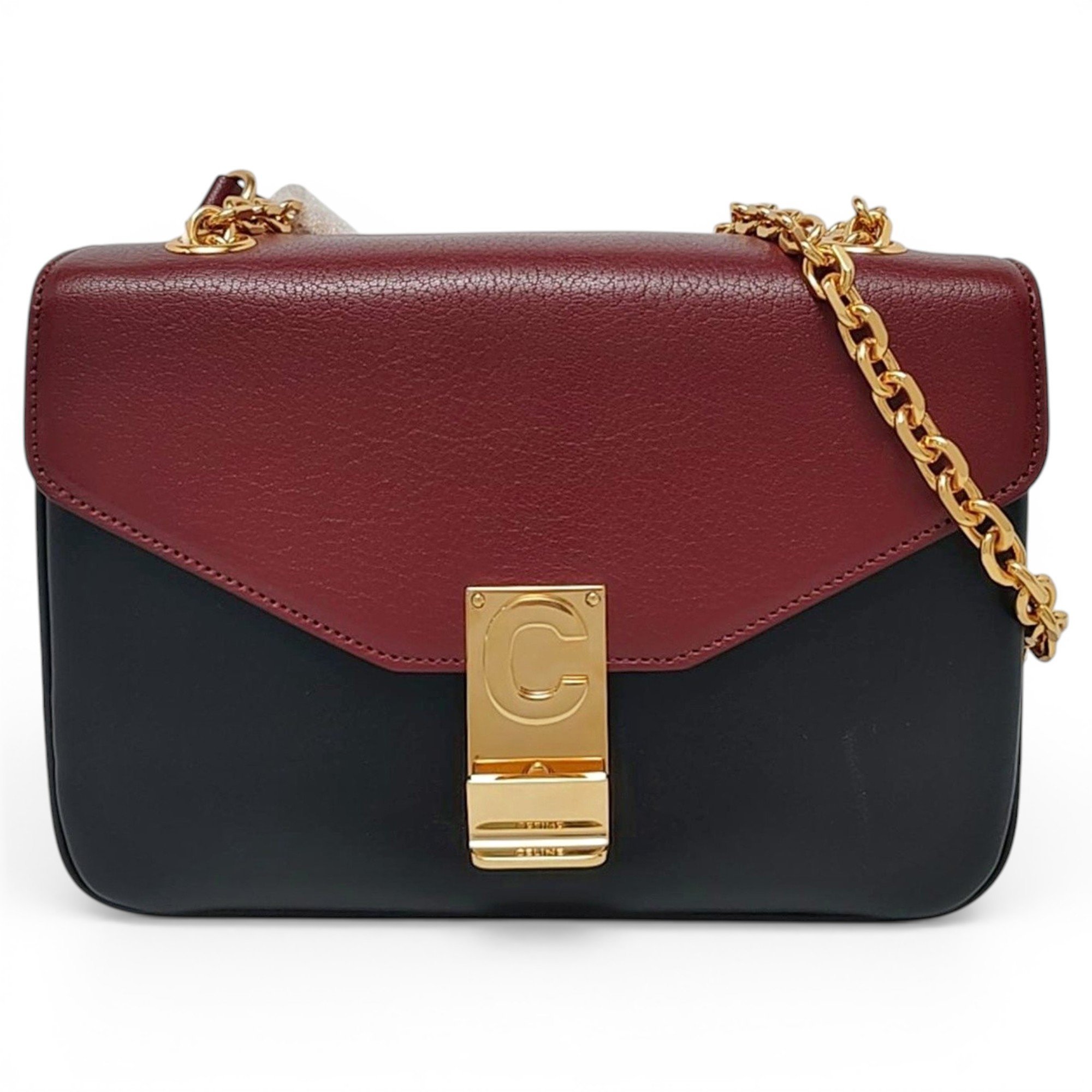 Black Belt leather handbag