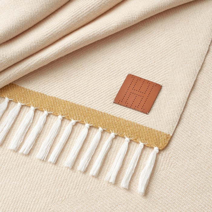 Ivoire H Tape Lino Blanket