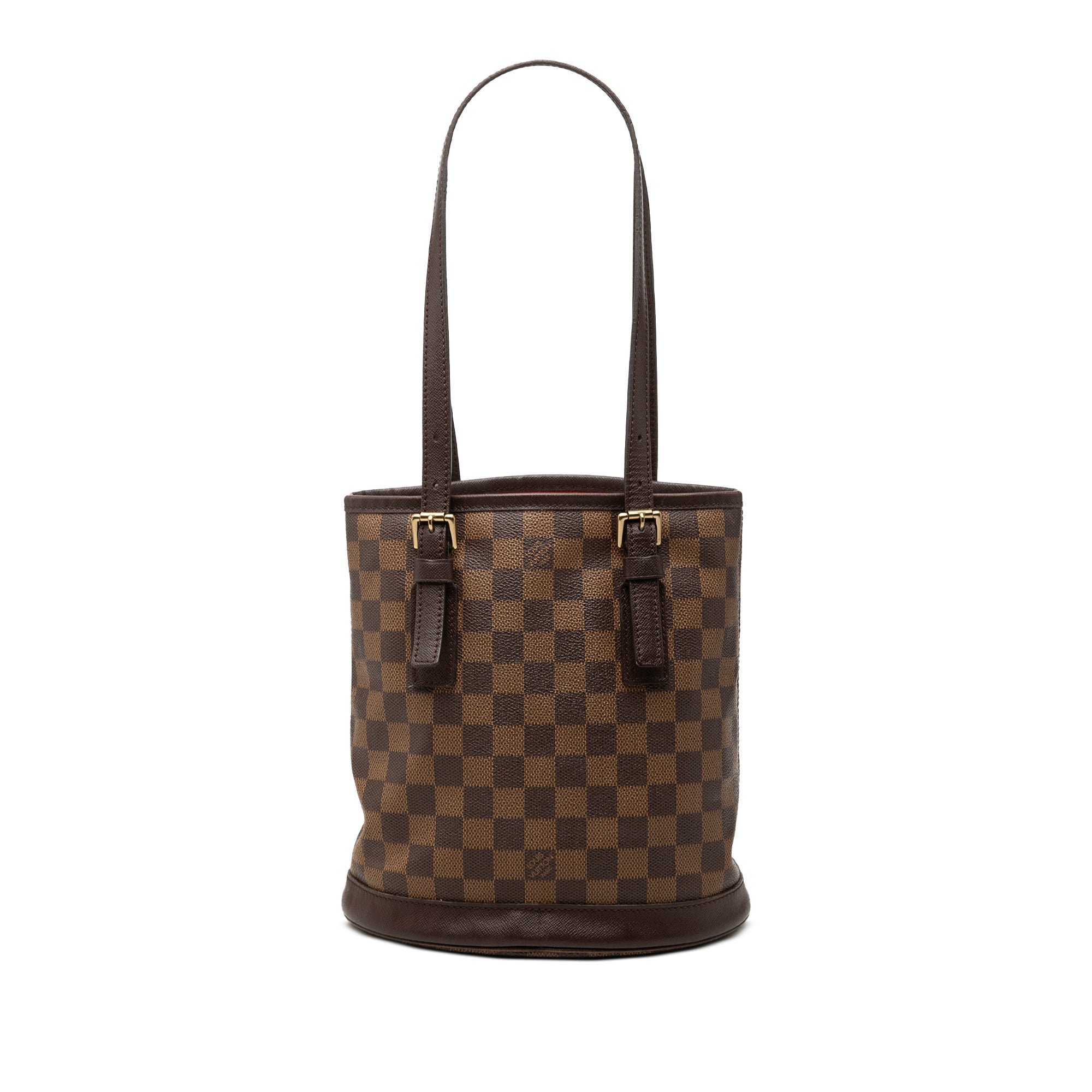Bucket leather handbag
