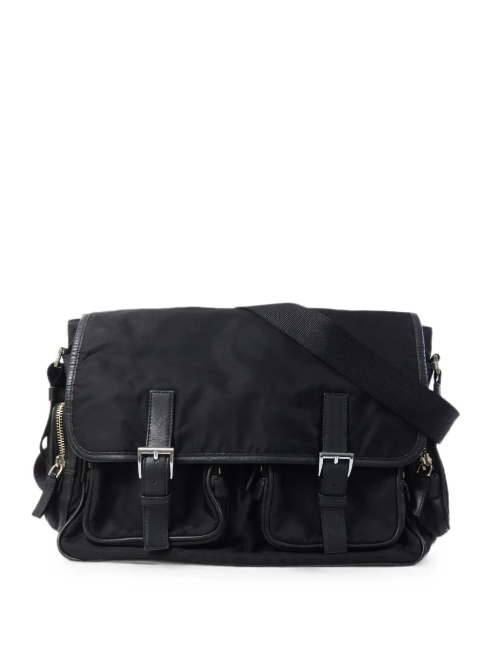 buckle-fastening satchel bag