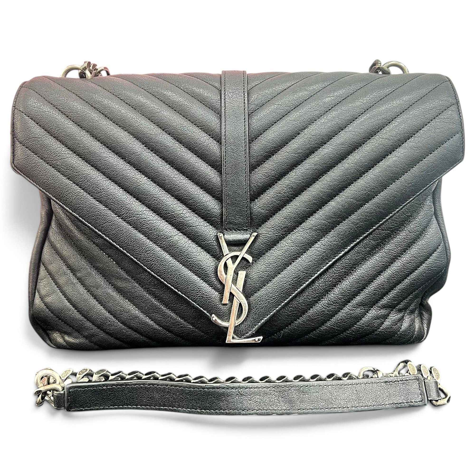 Saint Laurent Collége monogramme leather handbag