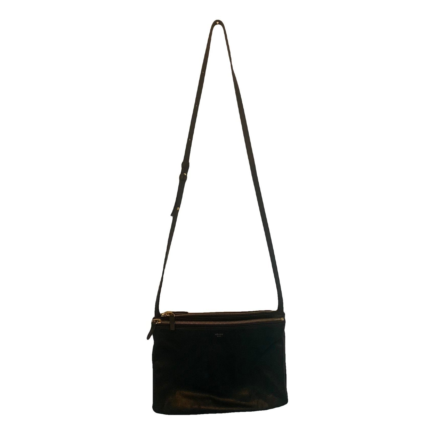Trio leather crossbody bag