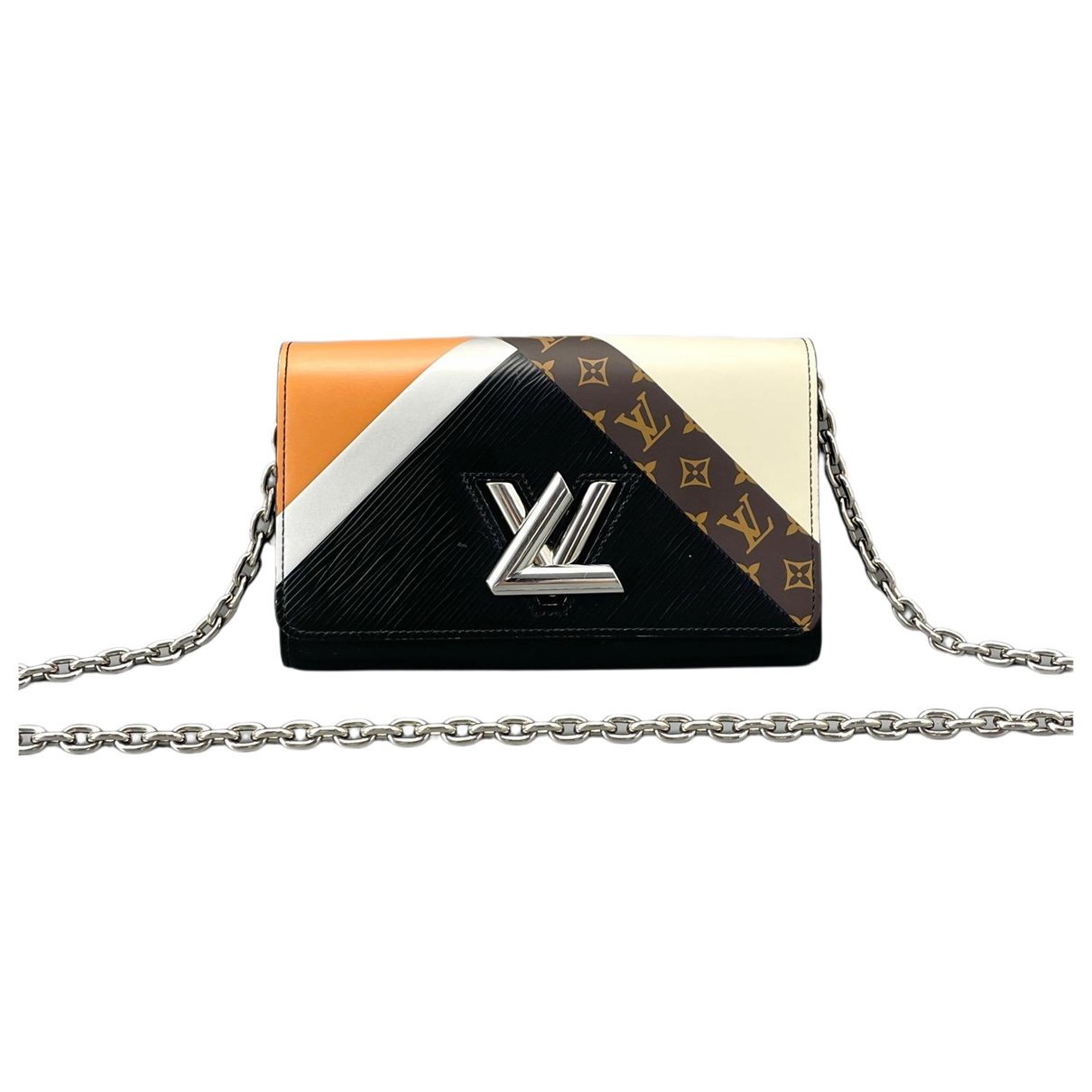 Twist Belt Wallet On Chain leather handbag