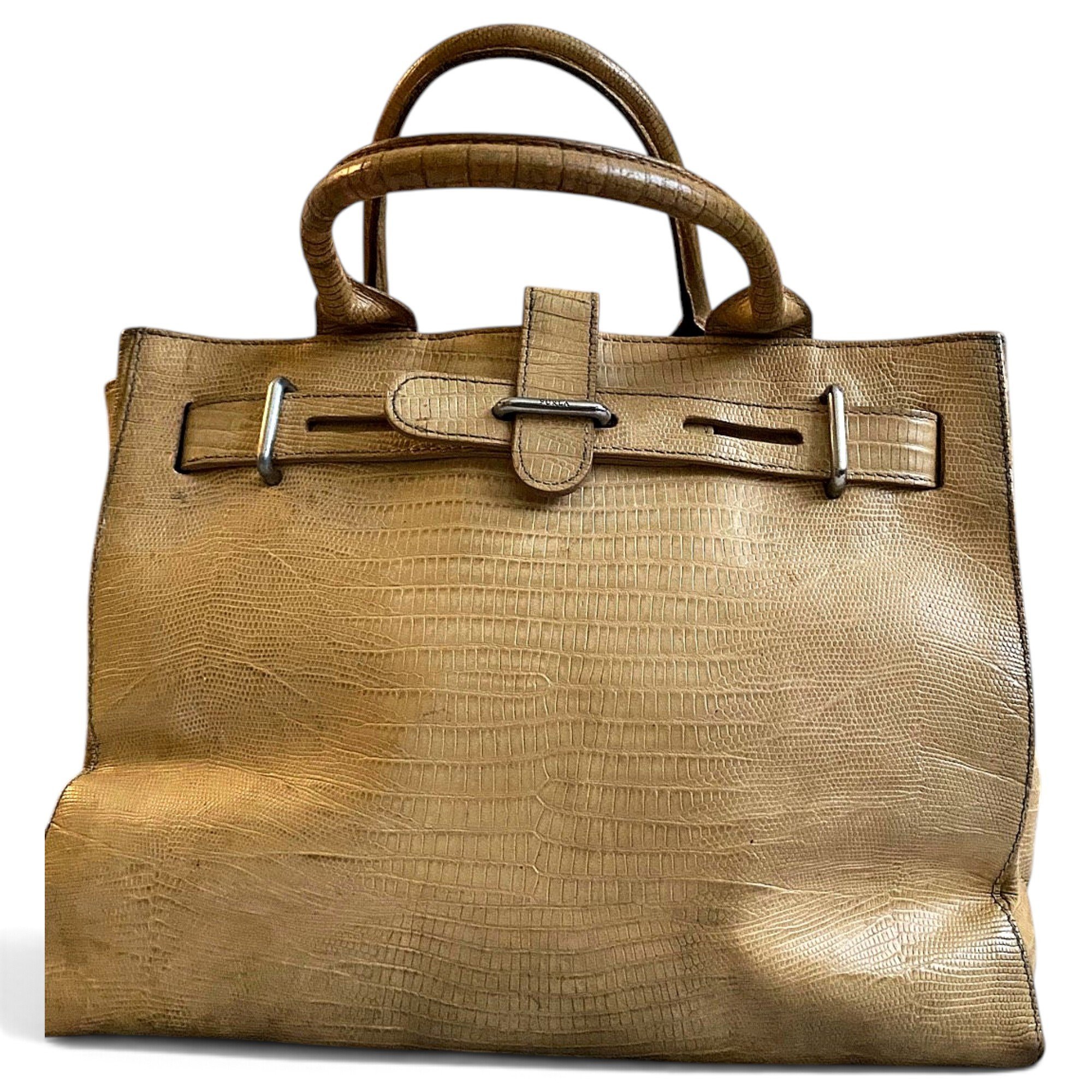 Leather tote