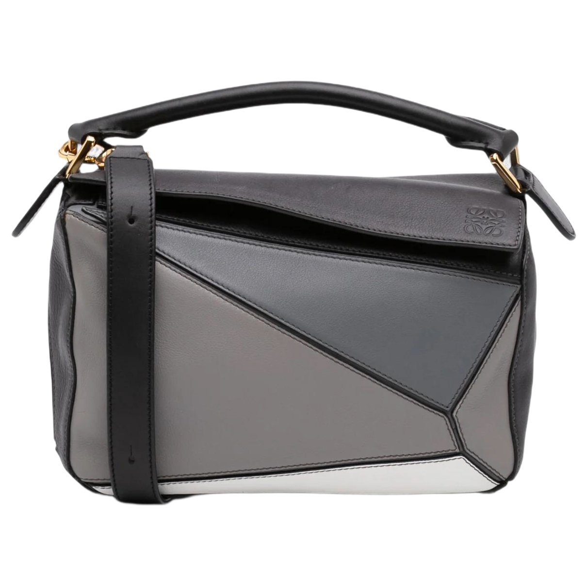 Puzzle leather satchel