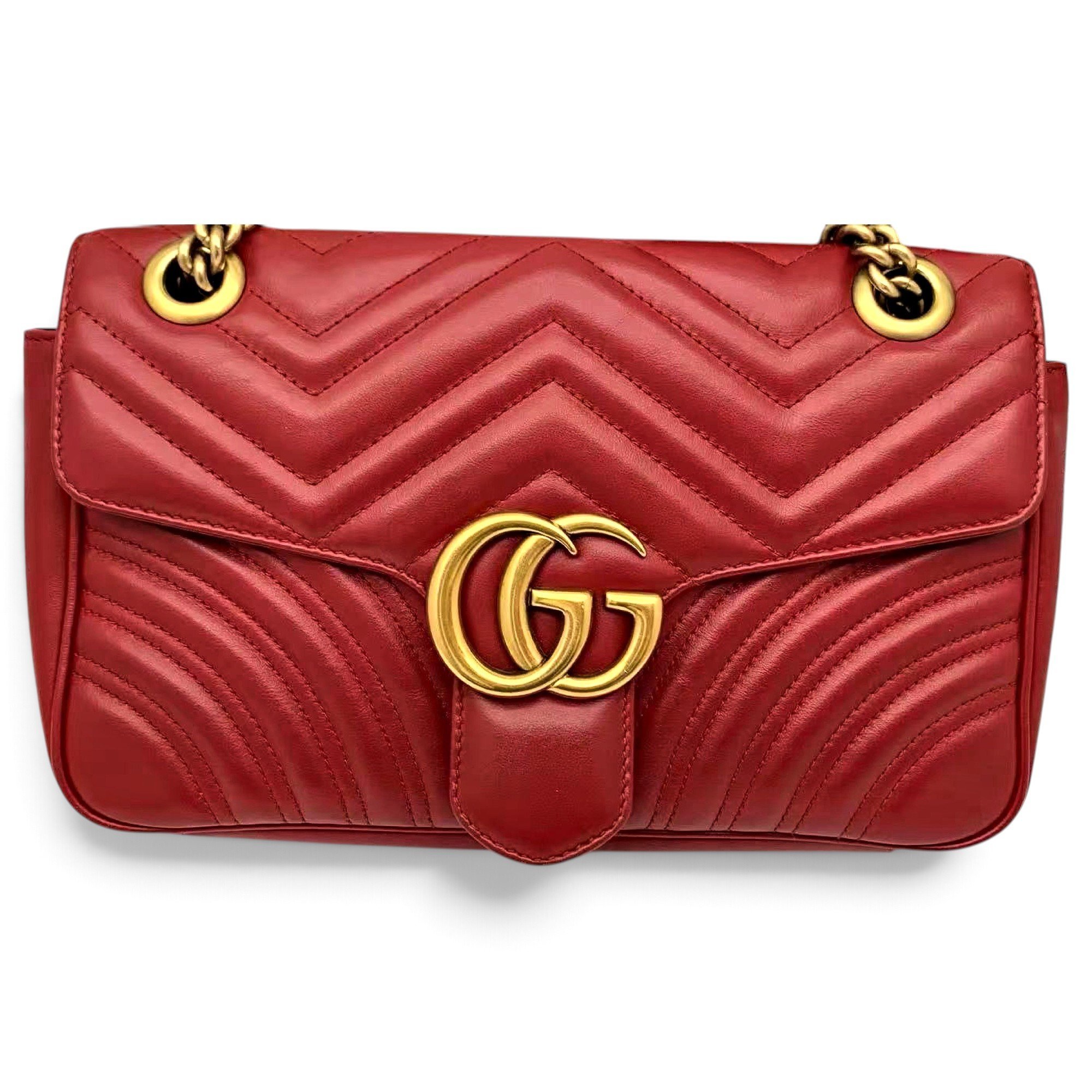 GG Marmont Ribbon leather handbag
