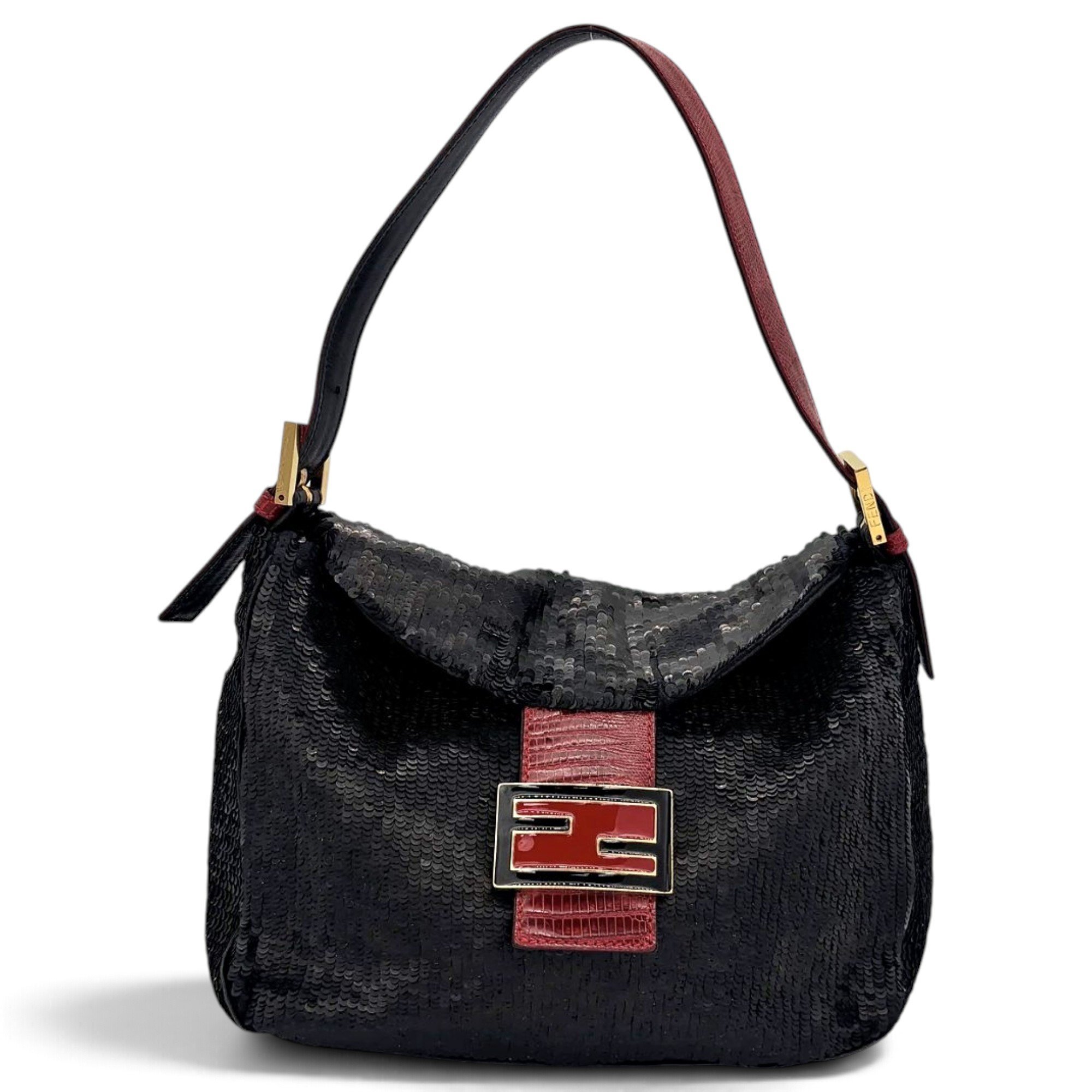 Mamma Baguette glitter handbag