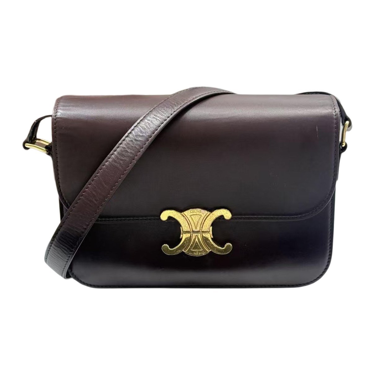 Triomphe leather handbag
