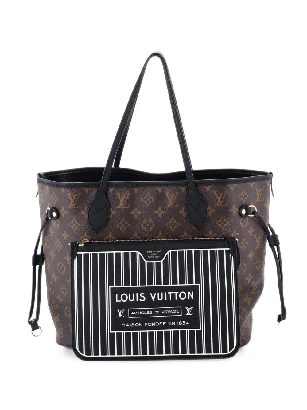 Neverfull Inside Out Monogram Canvas and Leather MM tote bag