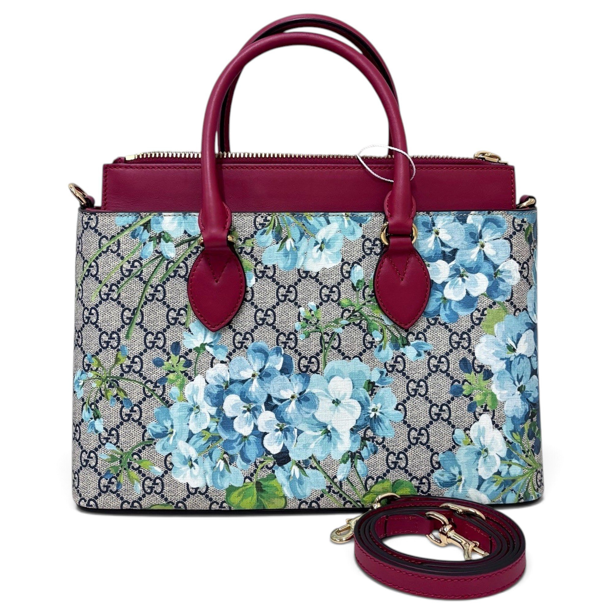Padlock leather tote