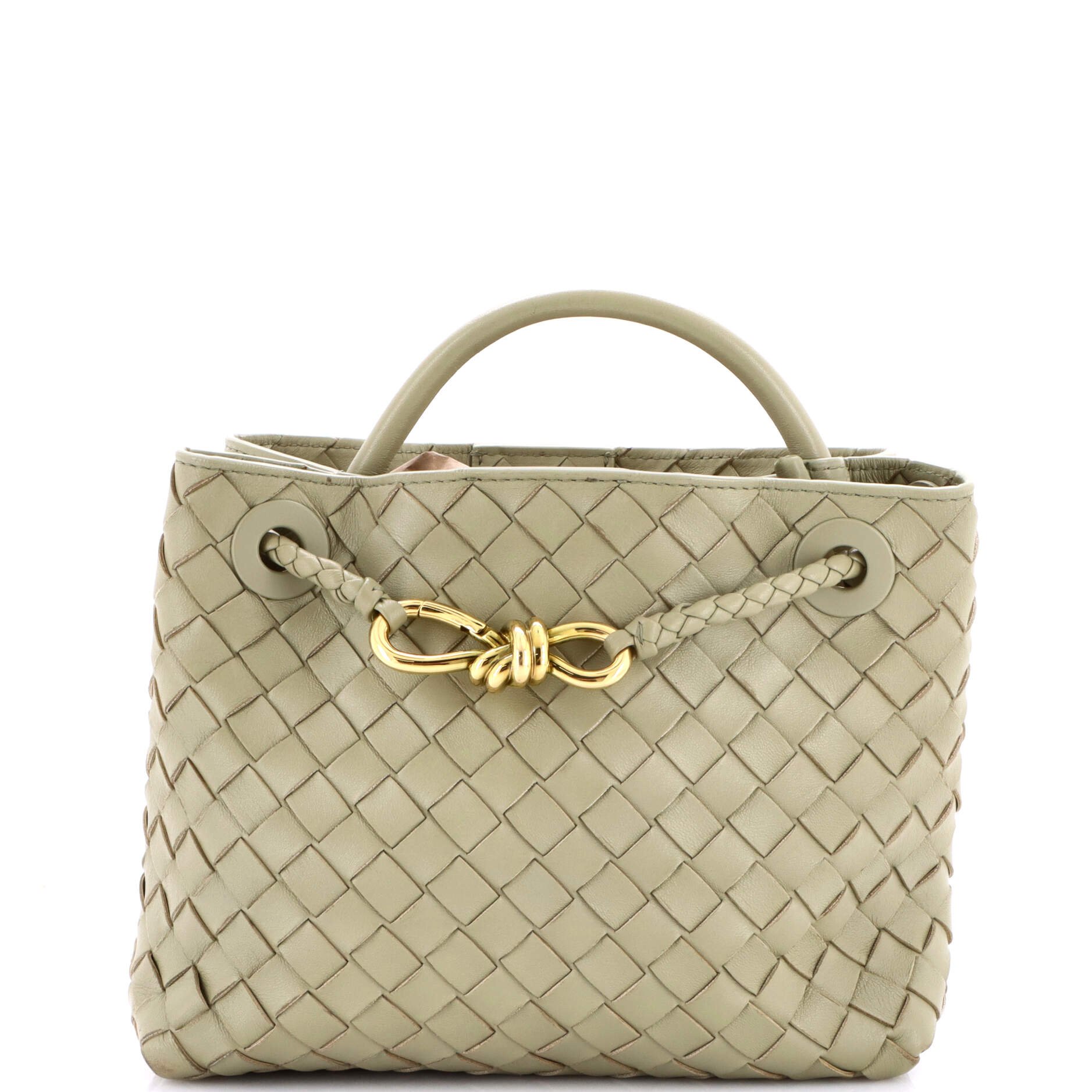 Andiamo Top Handle Bag Intrecciato Nappa Small