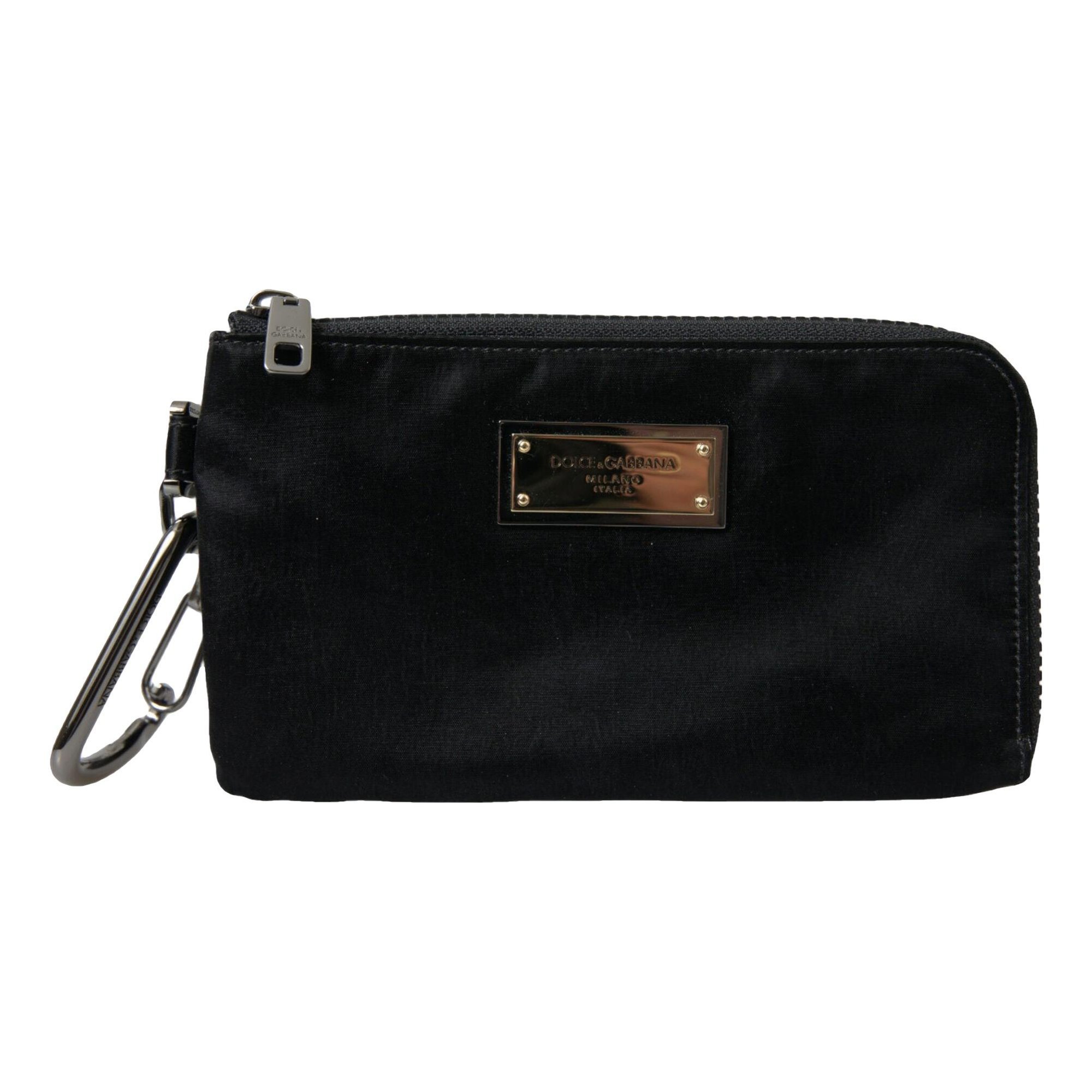 Leather clutch bag