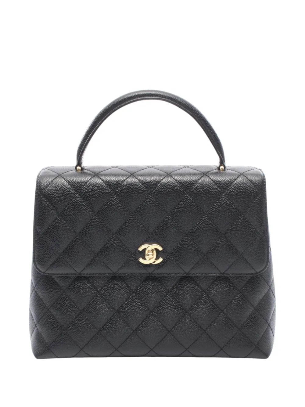 2003-2004 CC Quilted Caviar Kelly Top Handle Bag handbag
