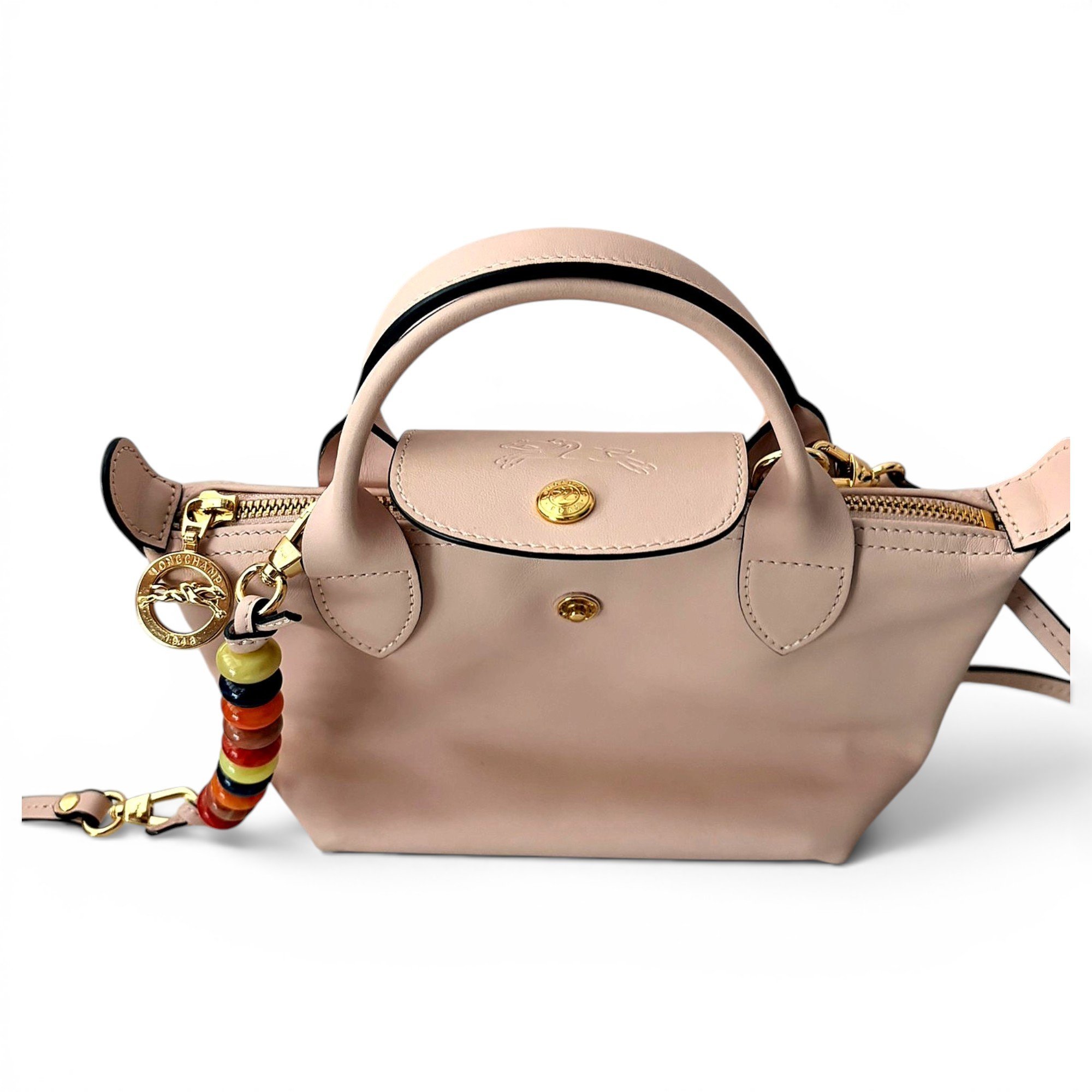 Pliage leather crossbody bag