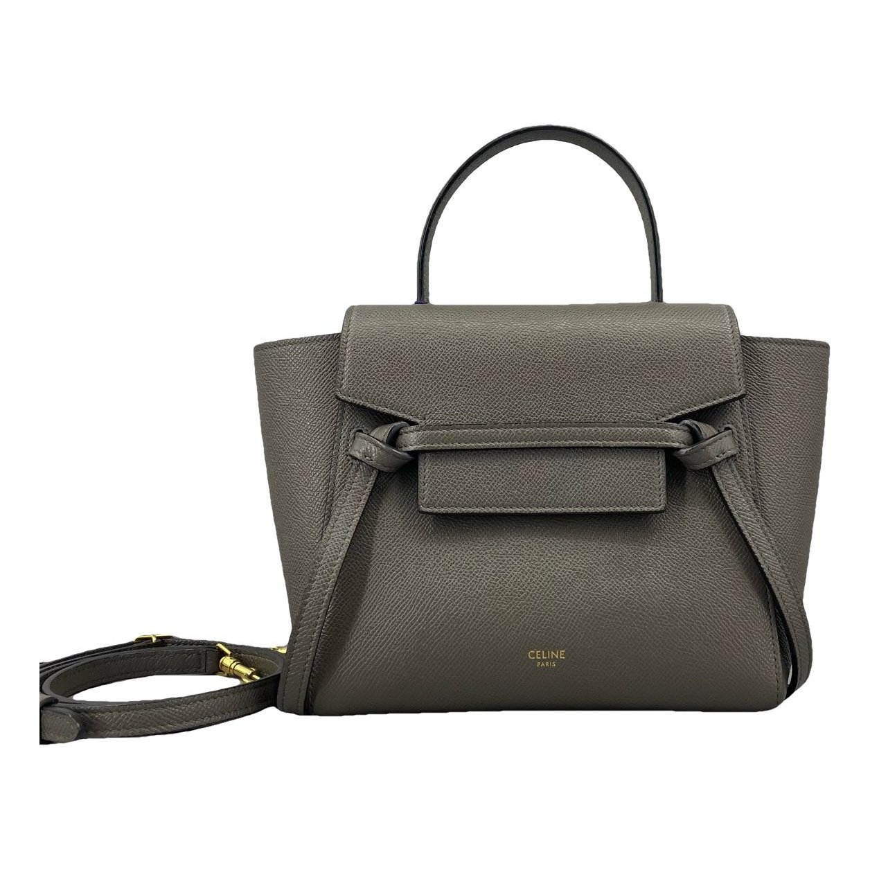 Belt leather handbag