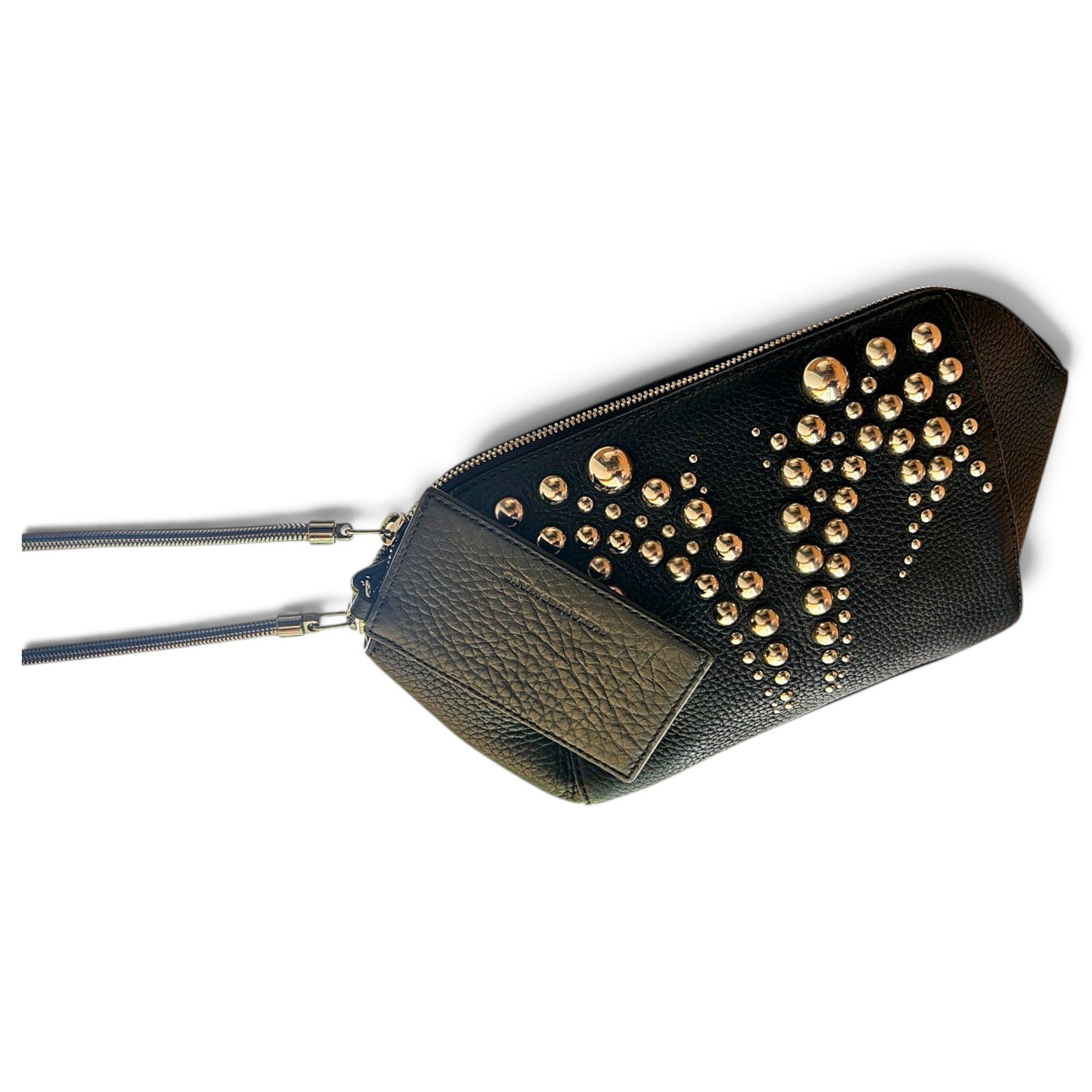 Leather clutch bag